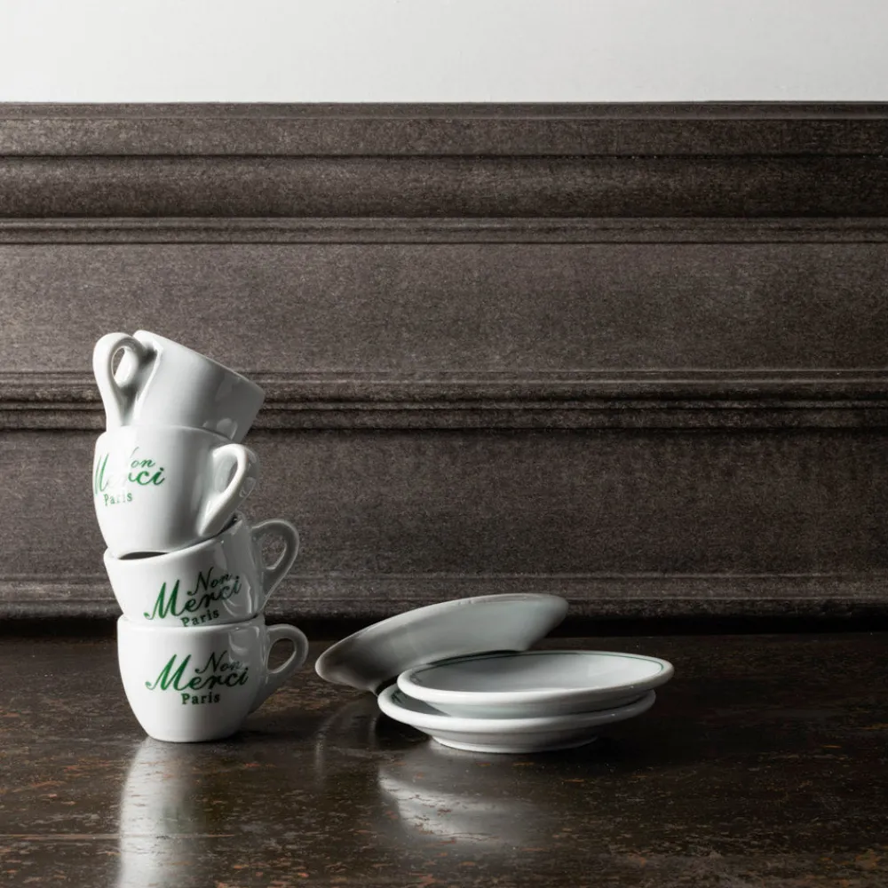 1859 ESSEASCREEN Tasse à café et sa soucoupe "Rive Gauche" - Non Merci