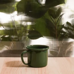 2161 ELIFLE ENAMELWARE Tasse anse creuse - Vert
