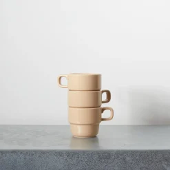 2031 MARUMITSU POTERIE Tasse Causette - Beige