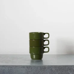 2031 MARUMITSU POTERIE Tasse Causette - Vert