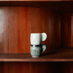 925 JARS CERAMISTES Tasse en grès émaillé Dashi - Charbon - 12cl