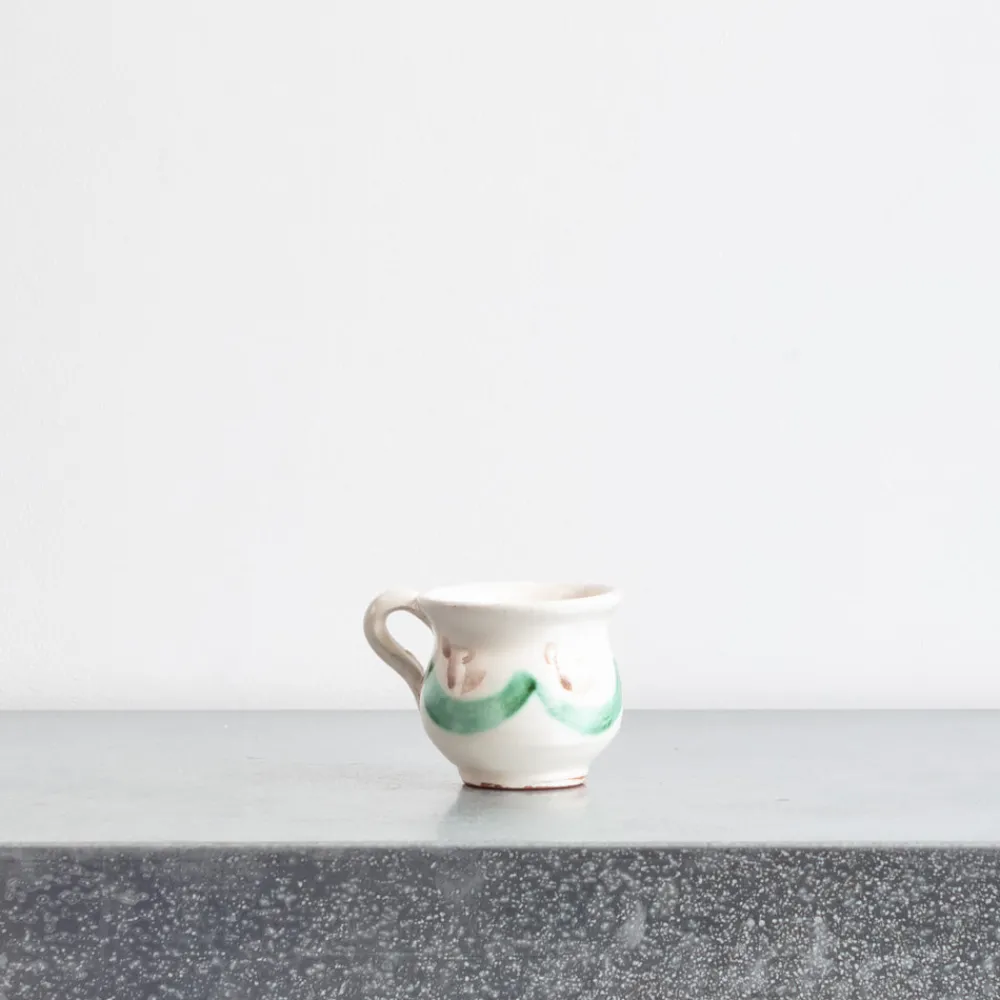 2030 AJUAR Tasse et soucoupe peinte à la main - Vert