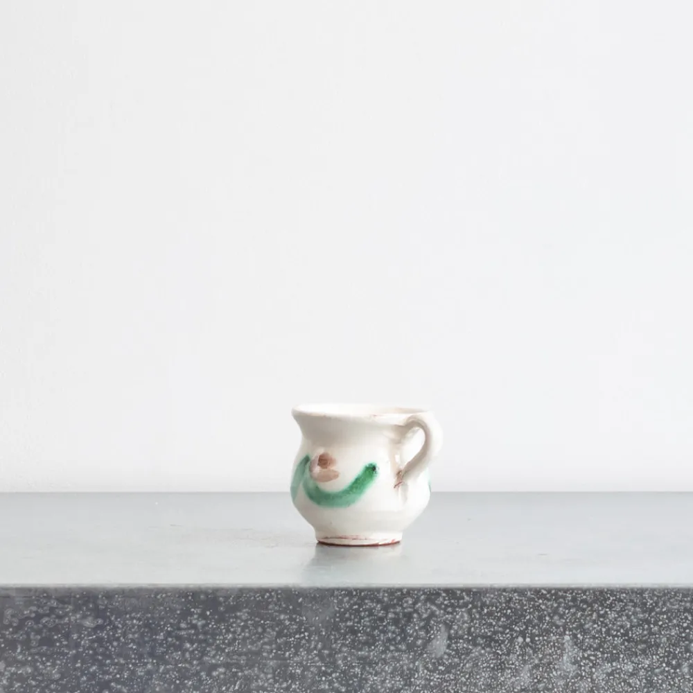 2030 AJUAR Tasse et soucoupe peinte à la main - Vert