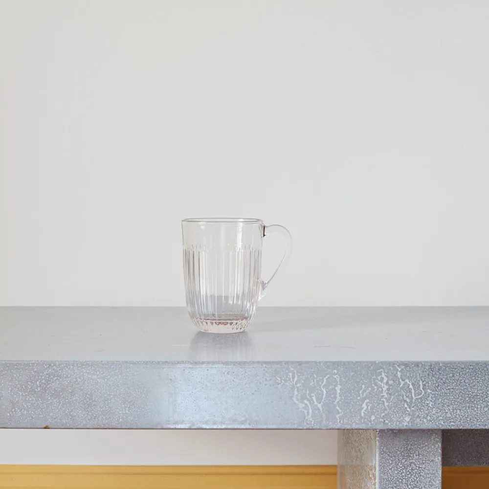 115 LA ROCHERE Tasse Ouessant en verre pressé