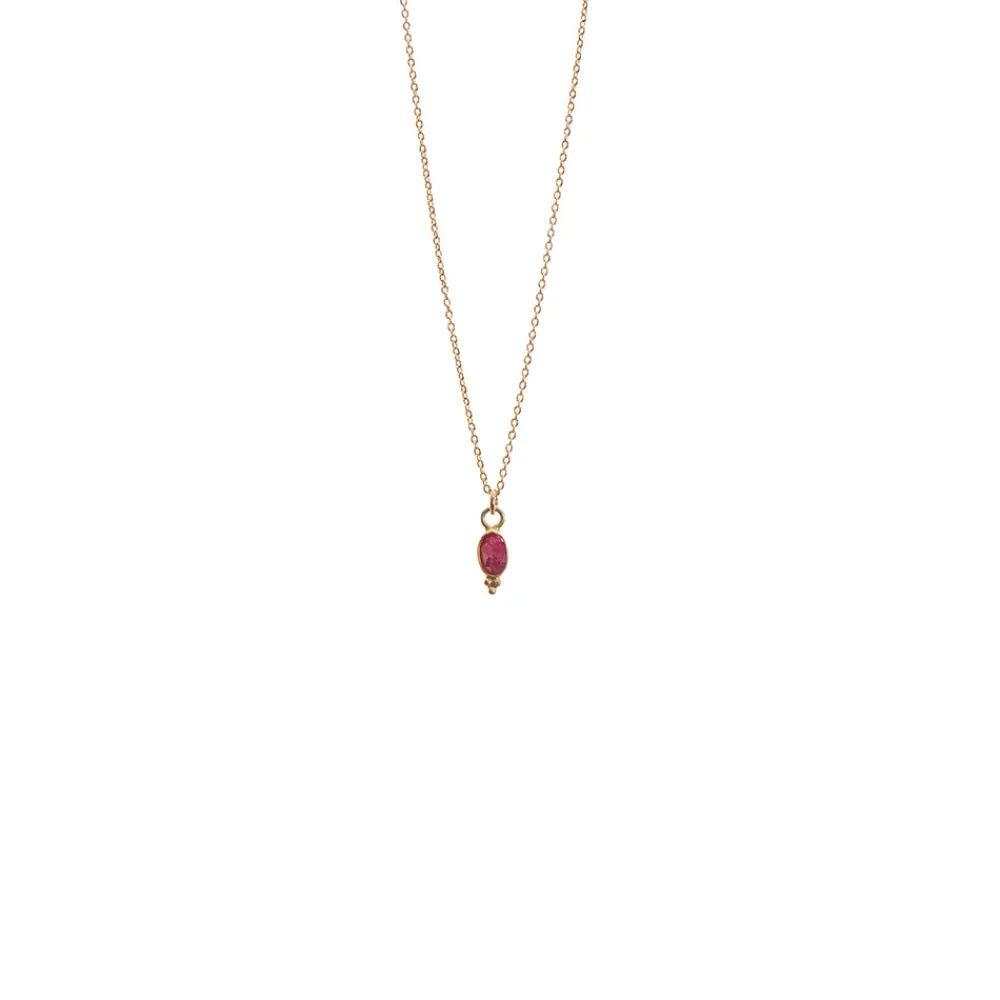 Women Tassia Canellis - Collier Madras - Rubis