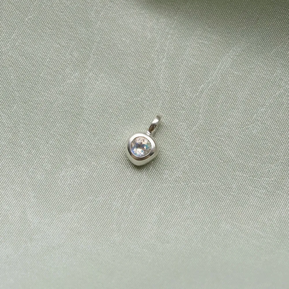 Women TEN - Pendentif Dipper Charm - Argent Pierre de lune