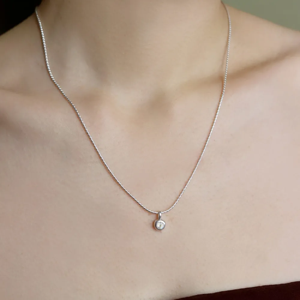 Women TEN - Pendentif Dipper Charm - Argent Pierre de lune