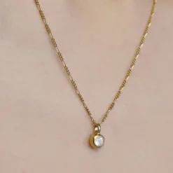 Women TEN - Pendentif Dipper Charm - Doré Pierre de lune