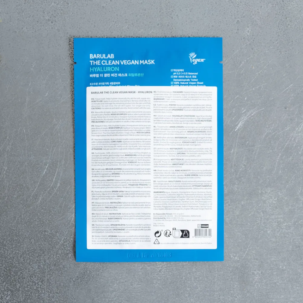 780 MIIN COSMETICS The Clean Vegan Mask - Hyaluron - Barulab