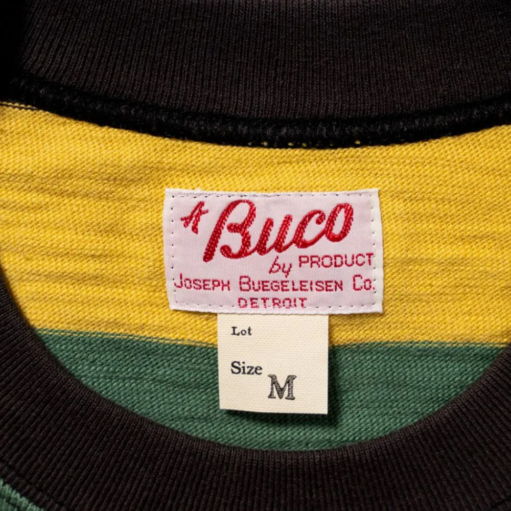 THE REAL MCCOYS - T-shirt rayé Buco Stripe - Jaune
