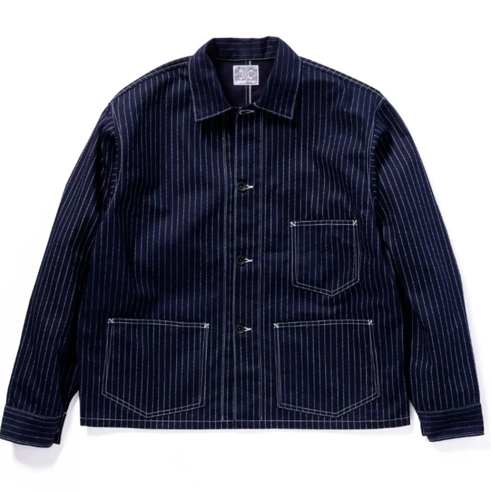 THE REAL MCCOYS - Veste Wabash Chore - Bleu