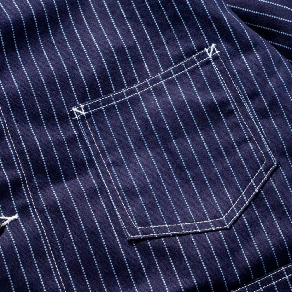THE REAL MCCOYS - Veste Wabash Chore - Bleu