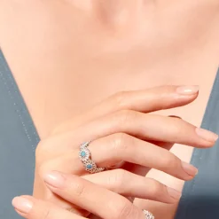 Women TITYARAVY - Bague Saï-7 - Turquoise Argent