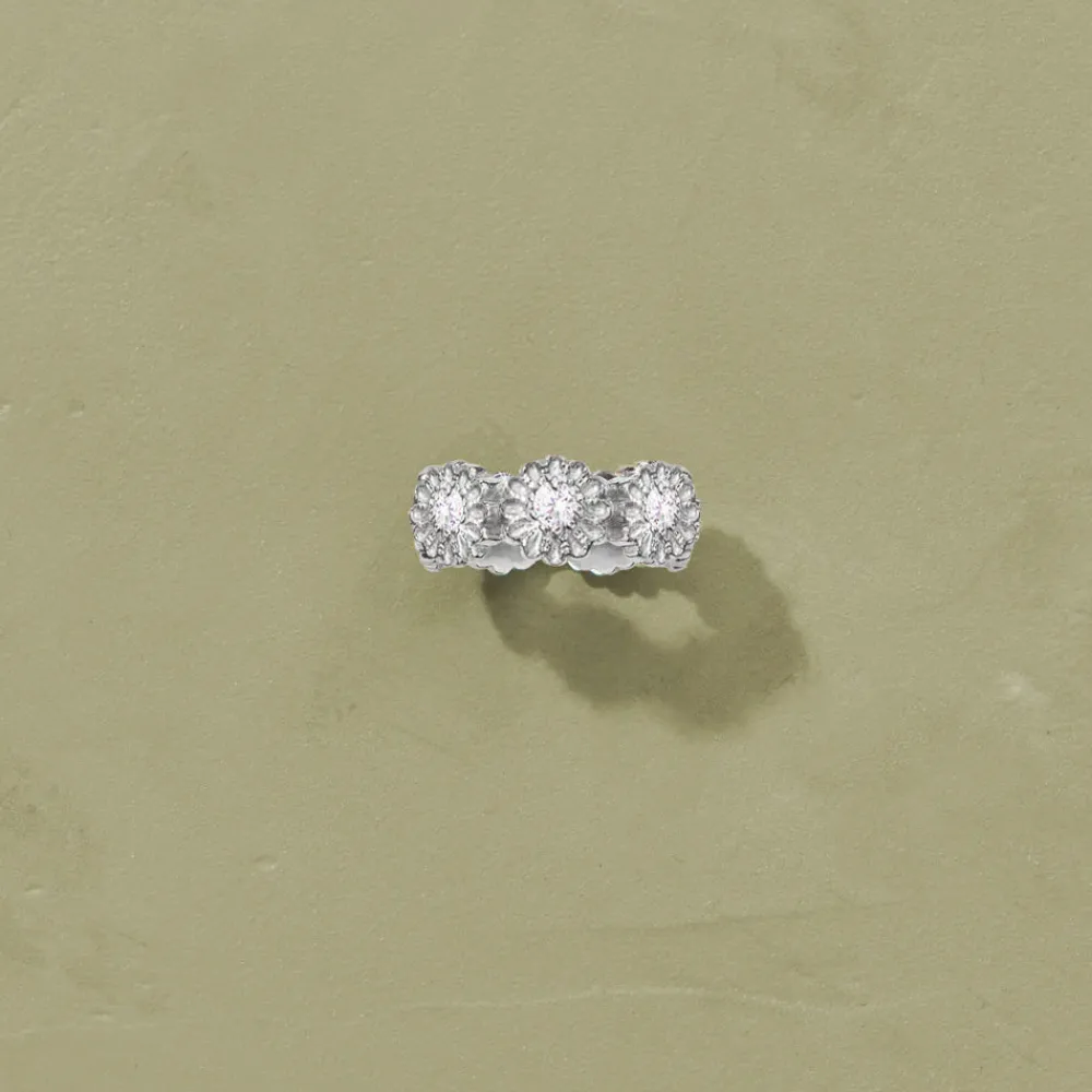 Women TITYARAVY - Bague Saï-7 Argent - Topaze blanche