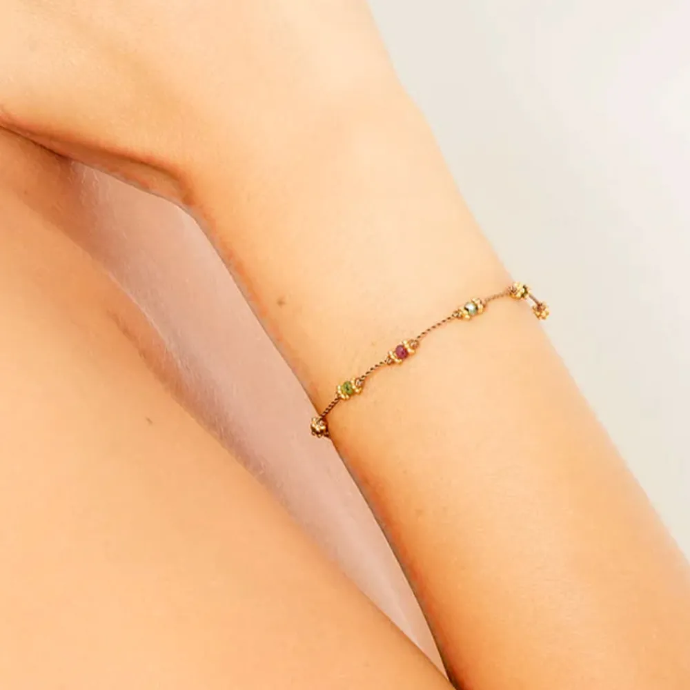 Women TITYARAVY - Bracelet Lotus - Beige Zoïsite