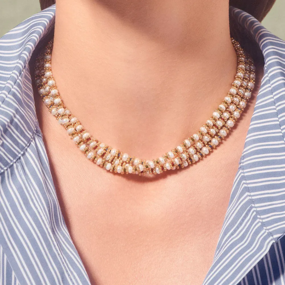 Women TITYARAVY - Collier Bigkamala Perles - Orange