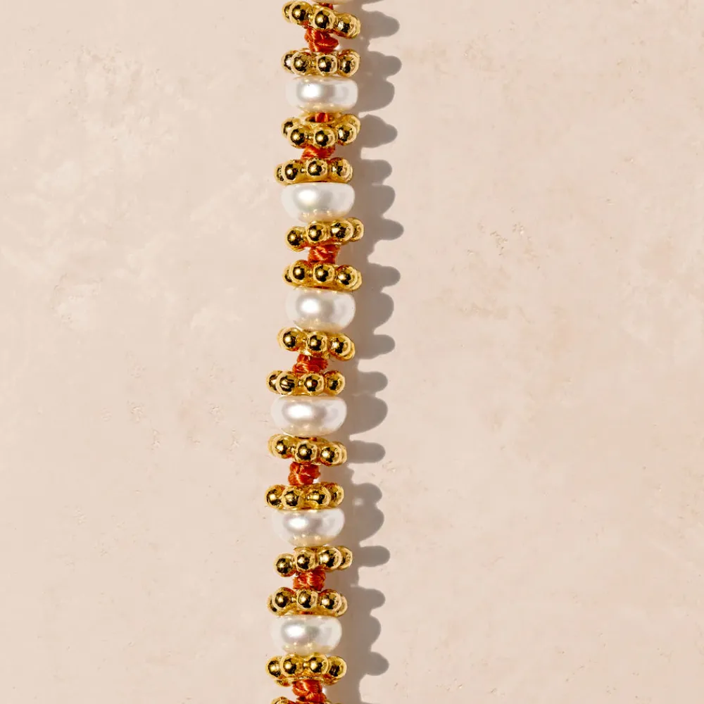 Women TITYARAVY - Collier Bigkamala Perles - Orange
