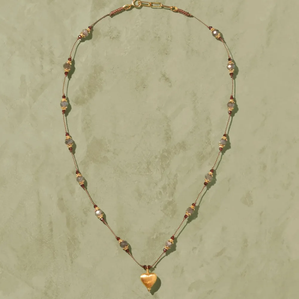 Women TITYARAVY - Collier Dil 1 Labradorite - Marron