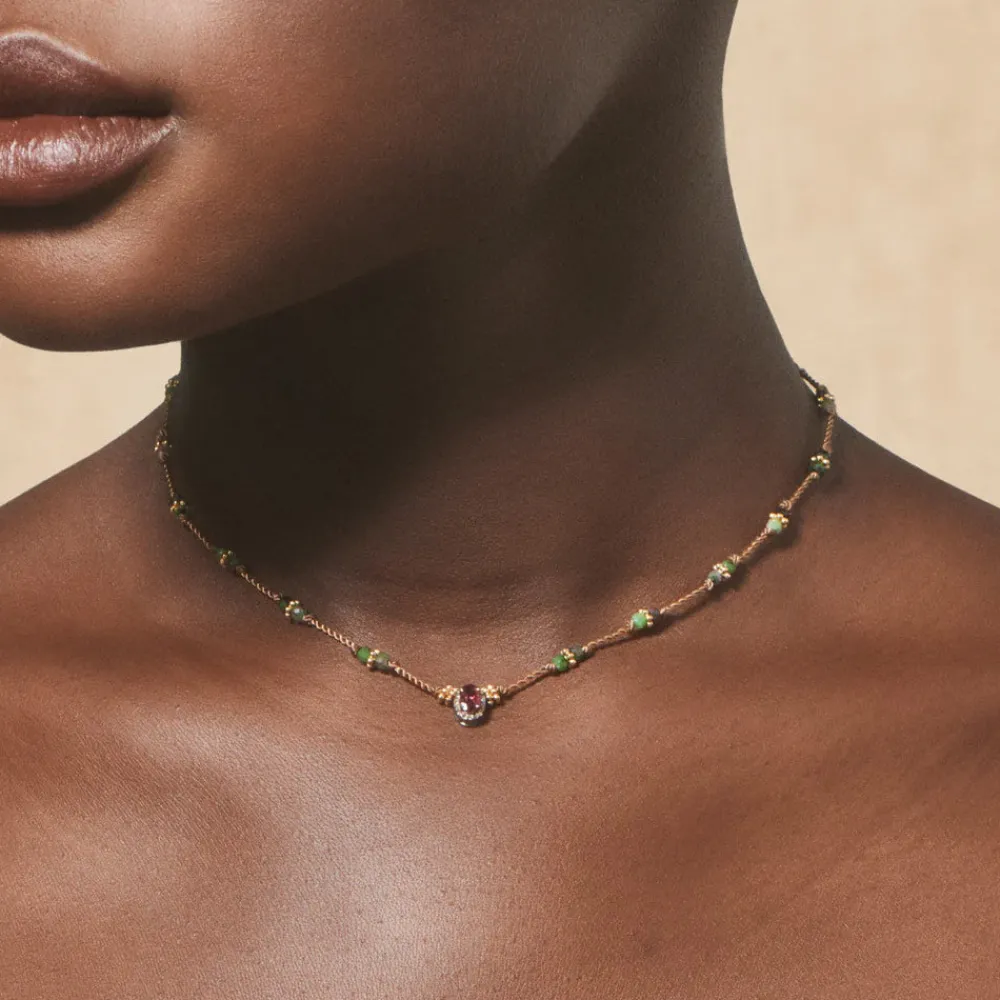 Women TITYARAVY - Collier Dâka - Marron