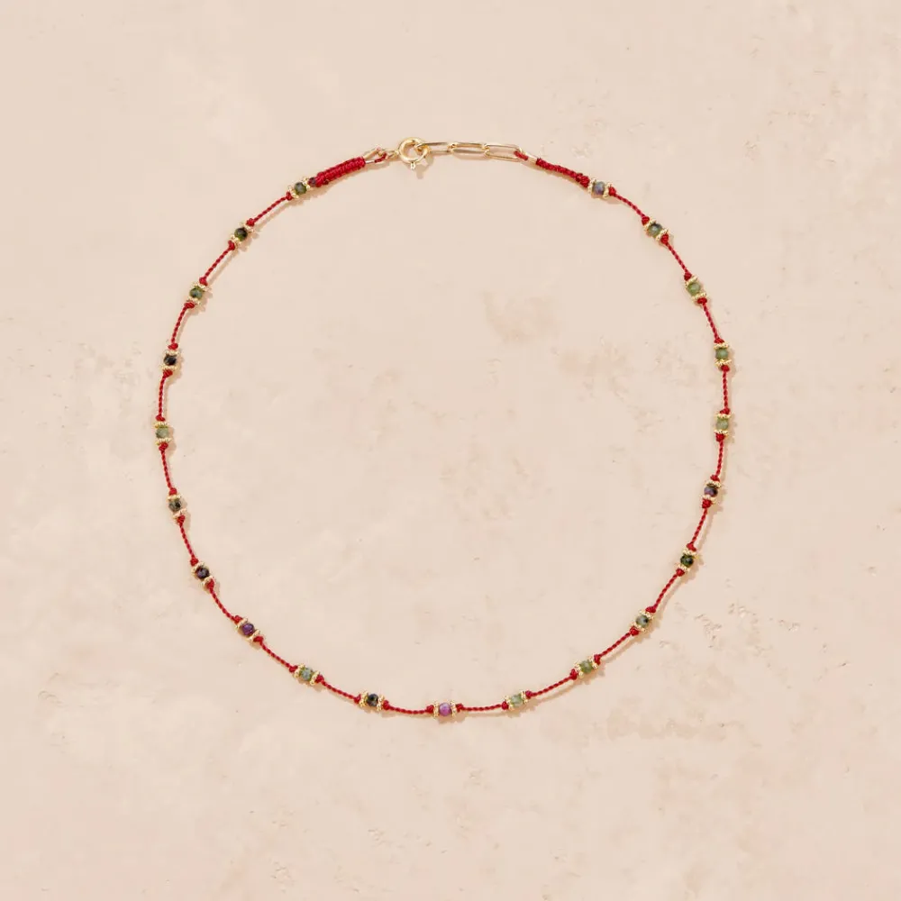 Women TITYARAVY - Collier Lotus - Rubis Zoïsite