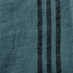 200 LINTEX Torchon en lin lavé - Bleu Pétrole