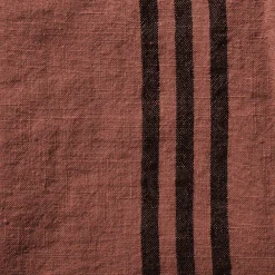 200 LINTEX Torchon en lin lavé - Rouge Urushi
