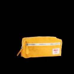 200 LINTEX Trousse de toilette en lin lavé - Jaune Vallauris