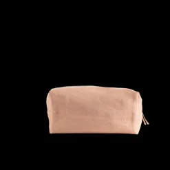 200 LINTEX Trousse de toilette en lin lavé - Rose Argile