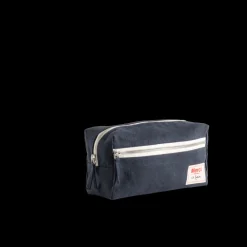 200 LINTEX Trousse de toilette en lin lavé - Bleu Encre