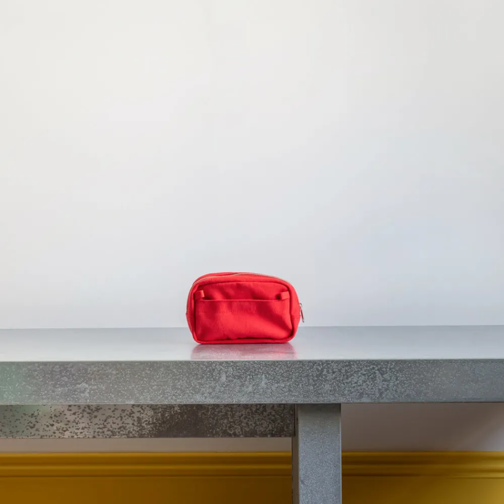 1942 DELFONICS Trousse en toile - Rouge