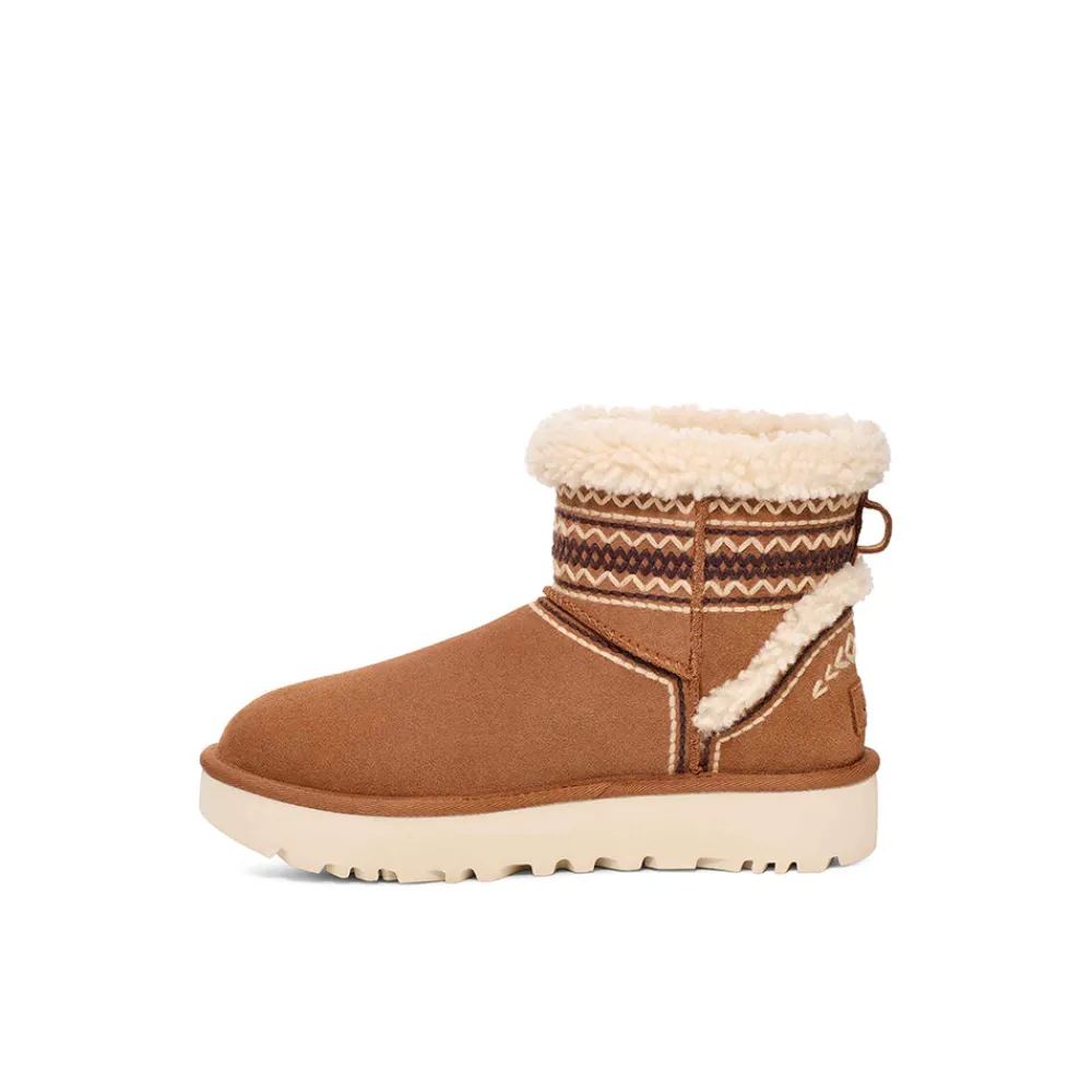 Women UGG - Bottes Classic Mini Atherson - Chestnut