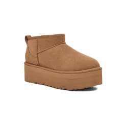 Women UGG - Bottes Classic Ultra Mini Platform - Chestnut