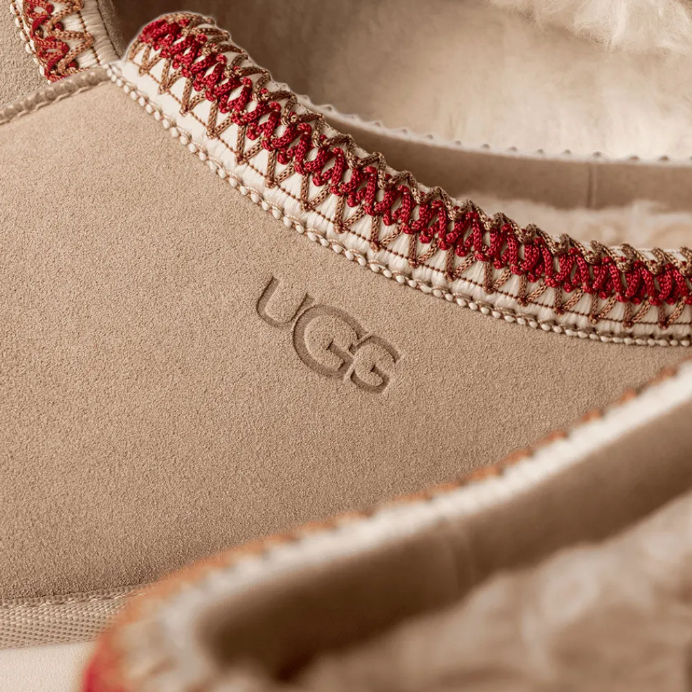 Women UGG - Chaussons Tasman - Sand/dark Cherry