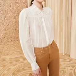Women Ulla Johnson - Blouse Rowan - Blanc