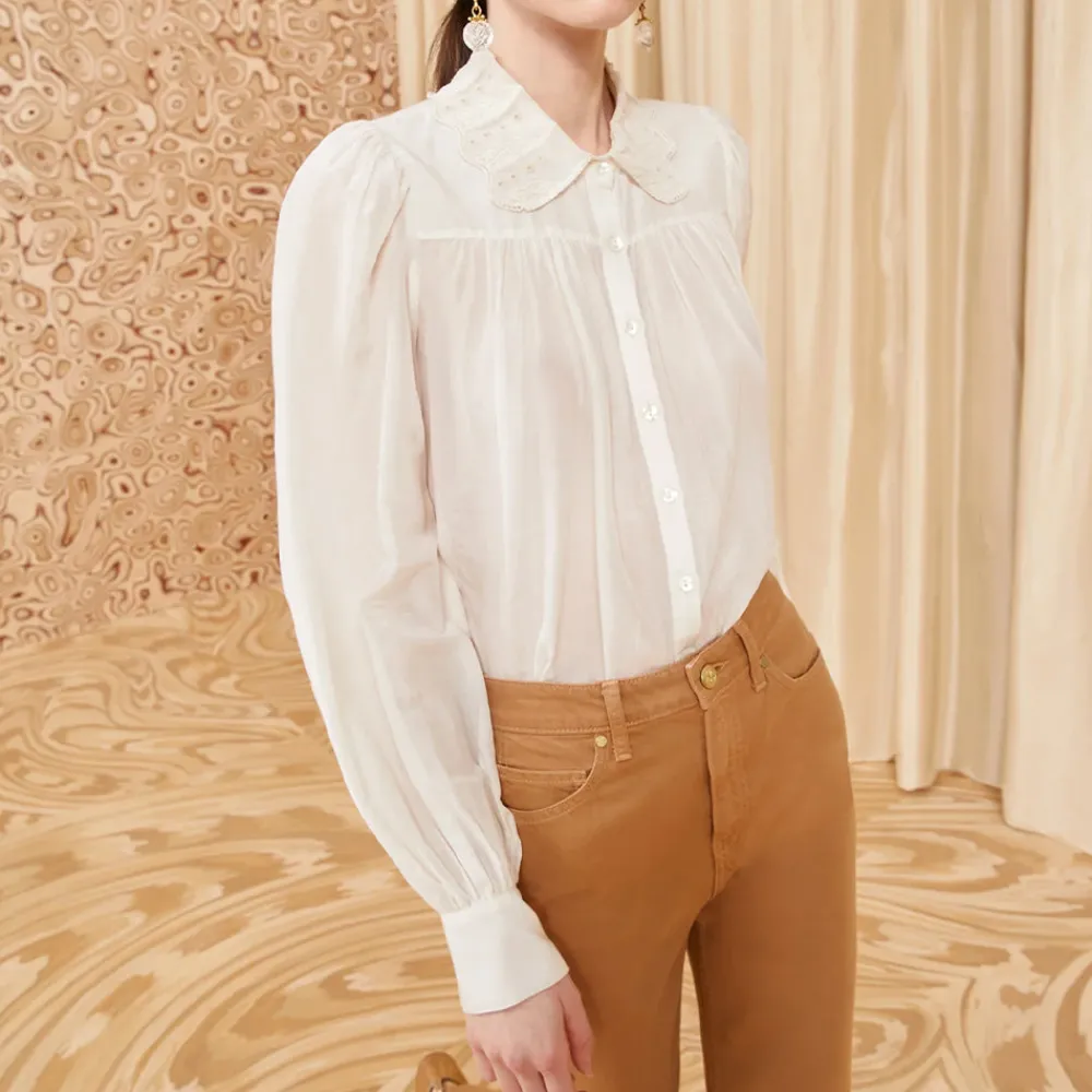 Women Ulla Johnson - Blouse Rowan - Blanc