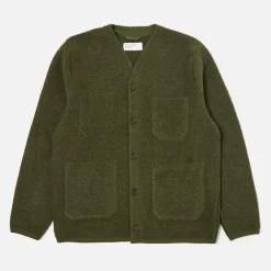 Universal Works - Cardigan à poches - Olive