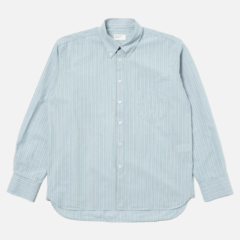Universal Works - Chemise Lazy Day - Bleu