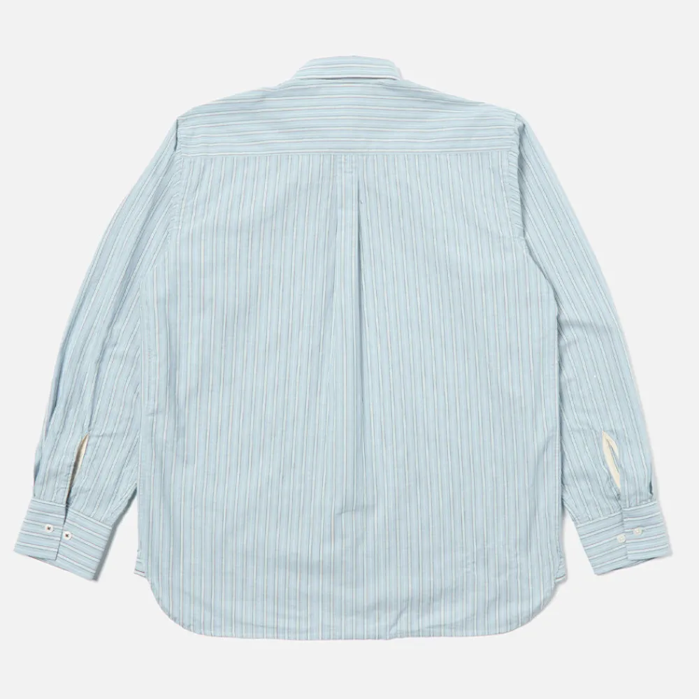 Universal Works - Chemise Lazy Day - Bleu