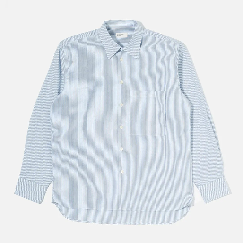 Universal Works - Chemise Poche Carrée - Marine