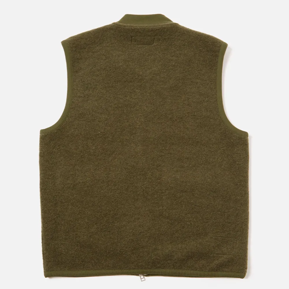 Universal Works - Veste Zip Waistcoat - Olive