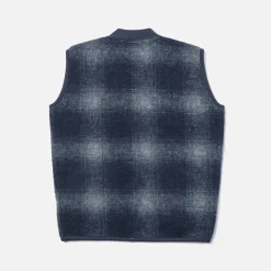 Universal Works - Veste Zip Waistcoat - Navy & Grey