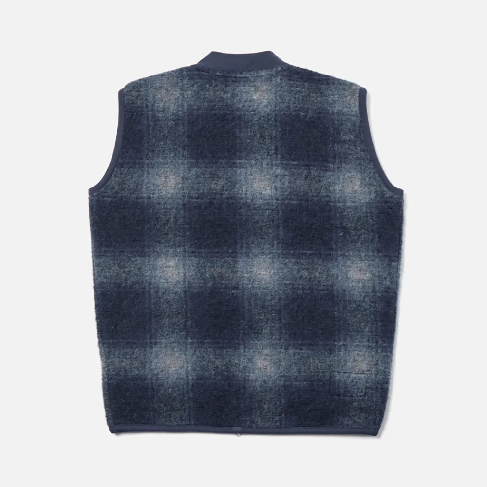 Universal Works - Veste Zip Waistcoat - Navy & Grey