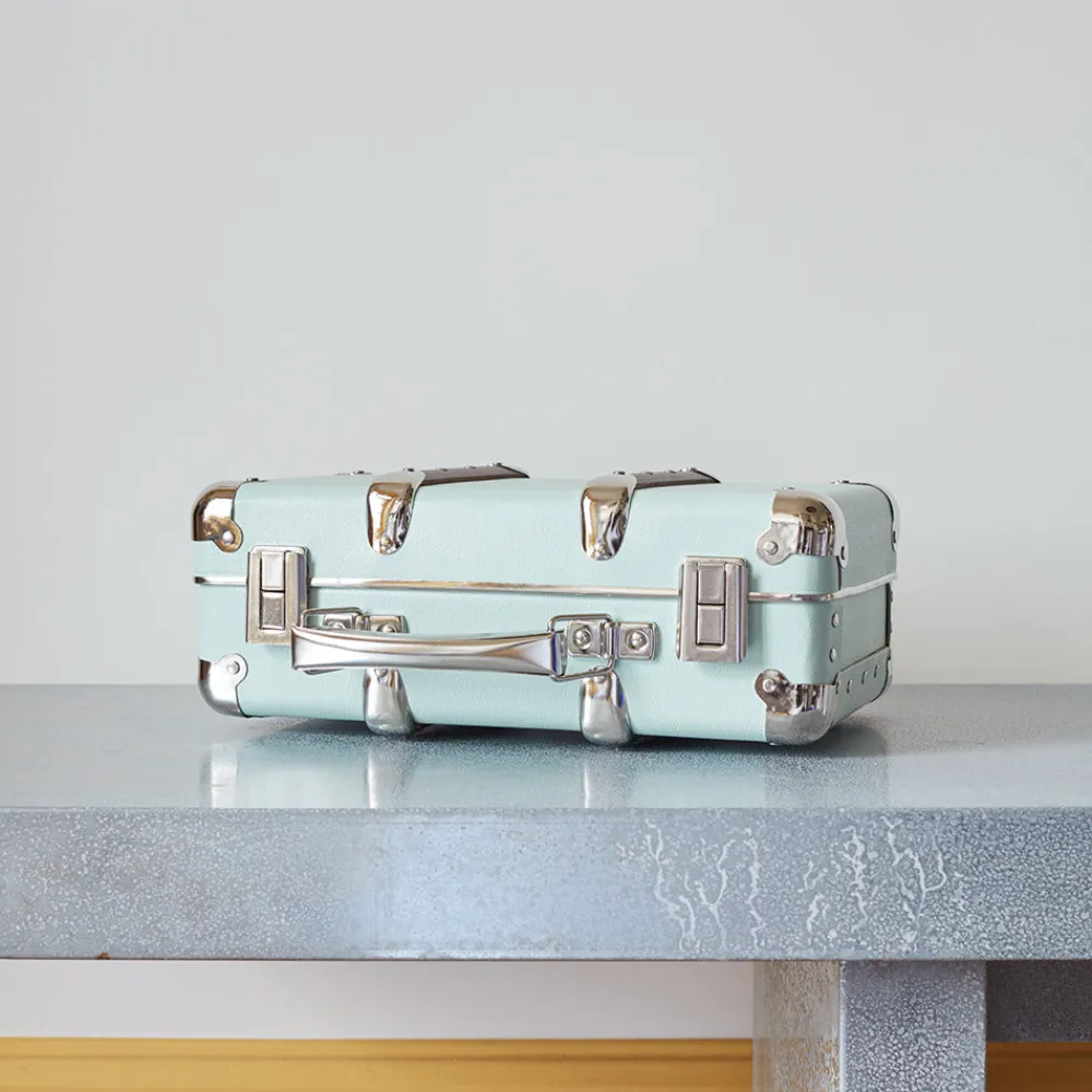 256 KAZETO Valise rigide en carton bouilli - Céladon