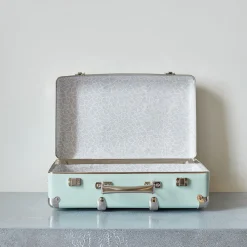 256 KAZETO Valise rigide en carton bouilli - Céladon