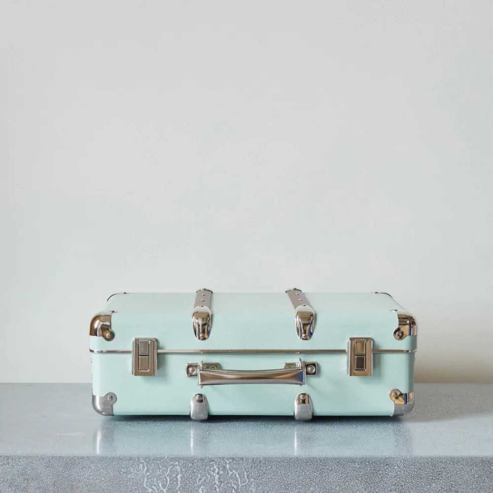 256 KAZETO Valise rigide en carton bouilli - Céladon