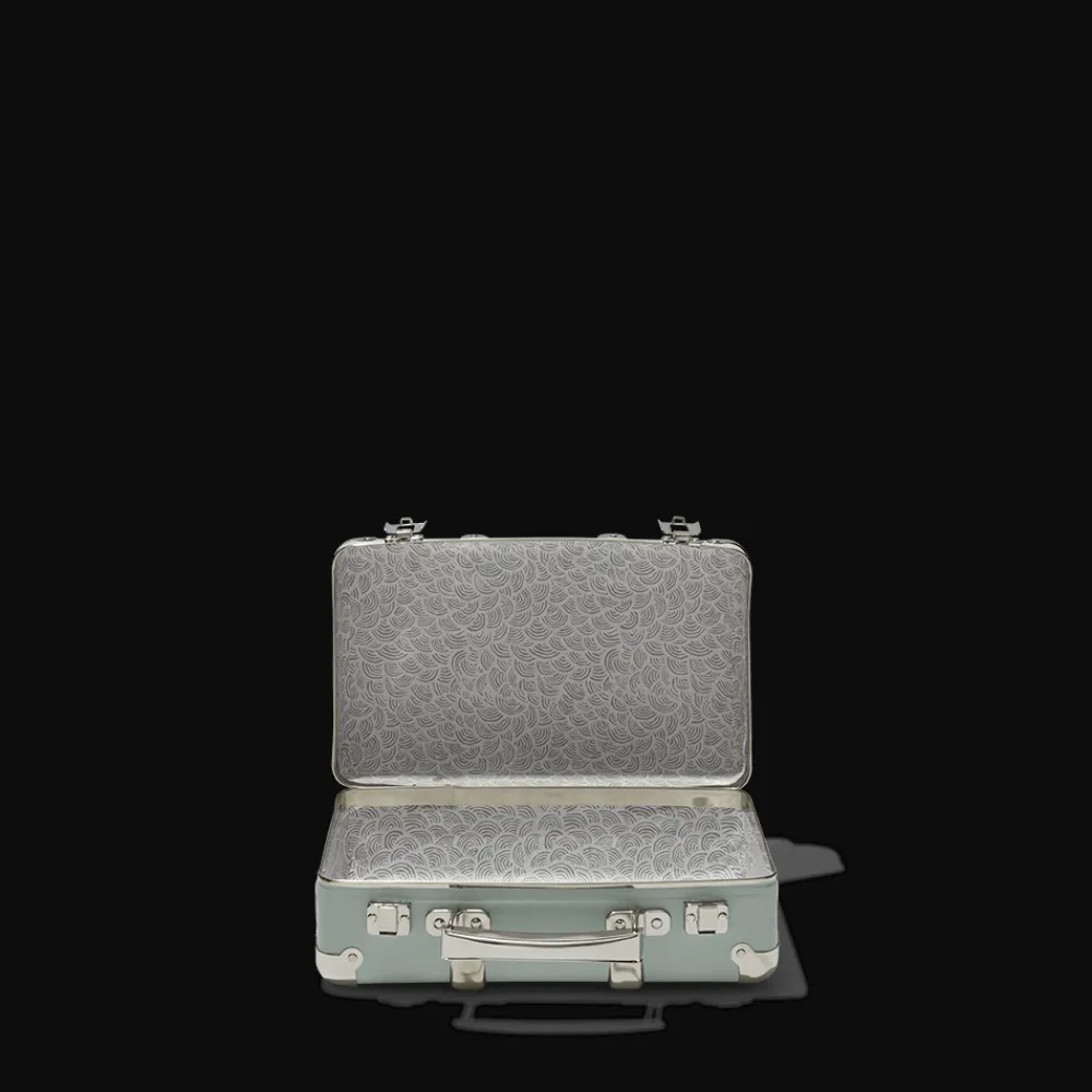 256 KAZETO Valise rigide en carton bouilli - Céladon