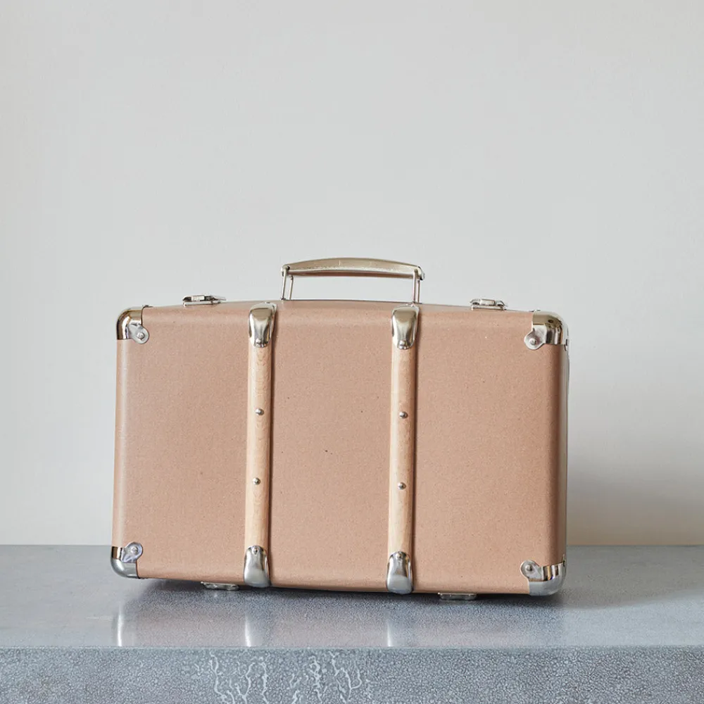 256 KAZETO Valise rigide en carton bouilli - Marron