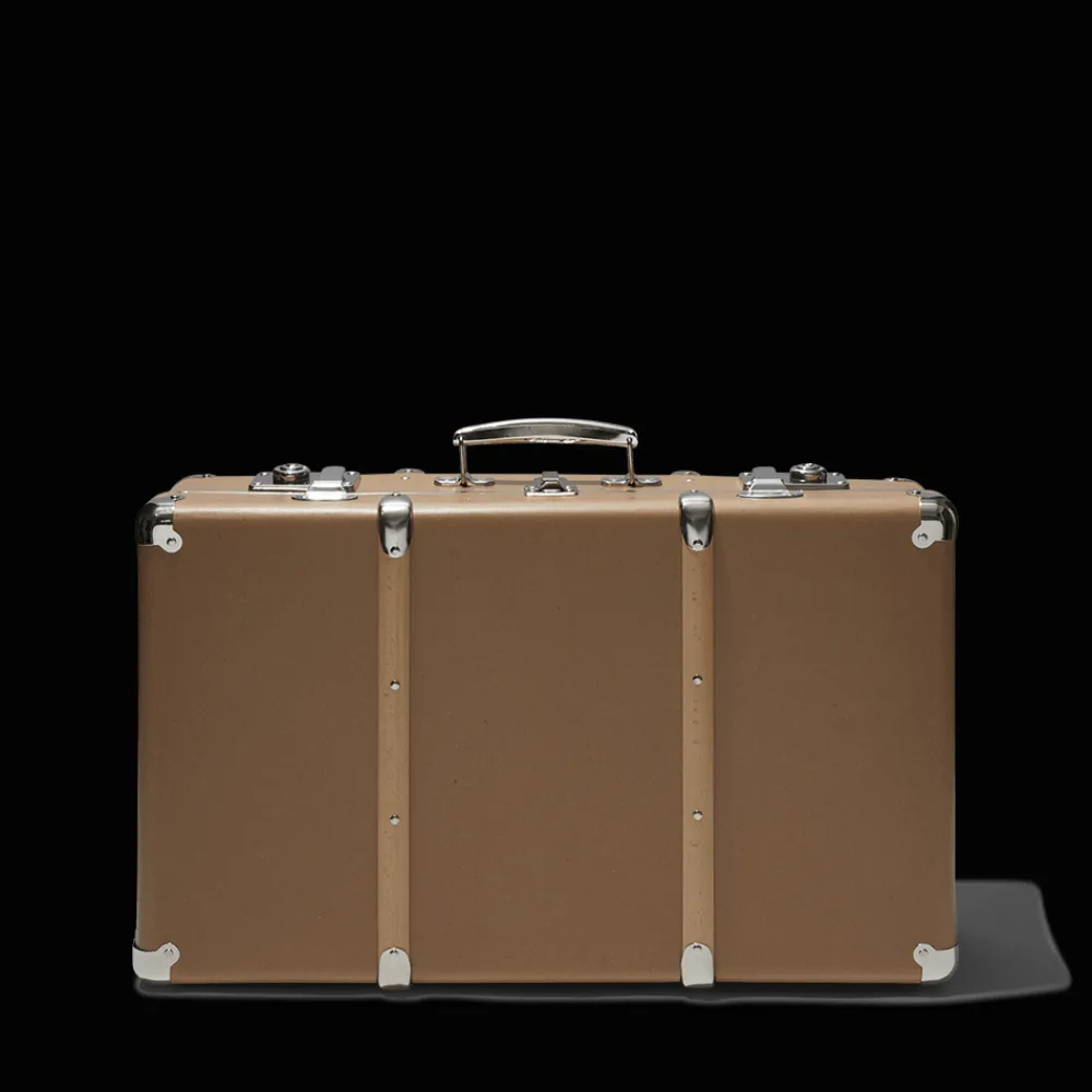 256 KAZETO Valise rigide en carton bouilli - Marron