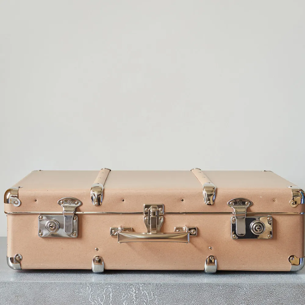 256 KAZETO Valise rigide en carton bouilli - Marron