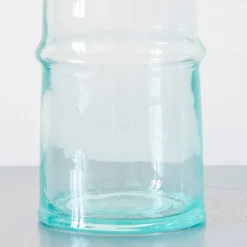 1286 HOUSEHOLD HARDWARE Vase Incline en verre recyclé